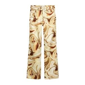 ★ Zara Mid Rise Marble Printed Jeans ★